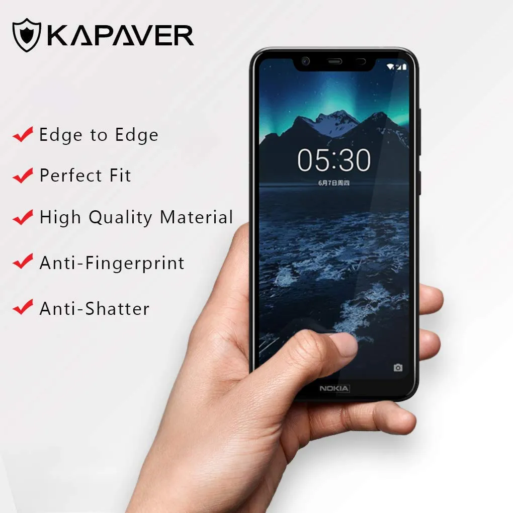 Nokia 7.1 Plus/Nokia X7 Tempered Glass Screen Protector Guard | GLaS - 1 Pack