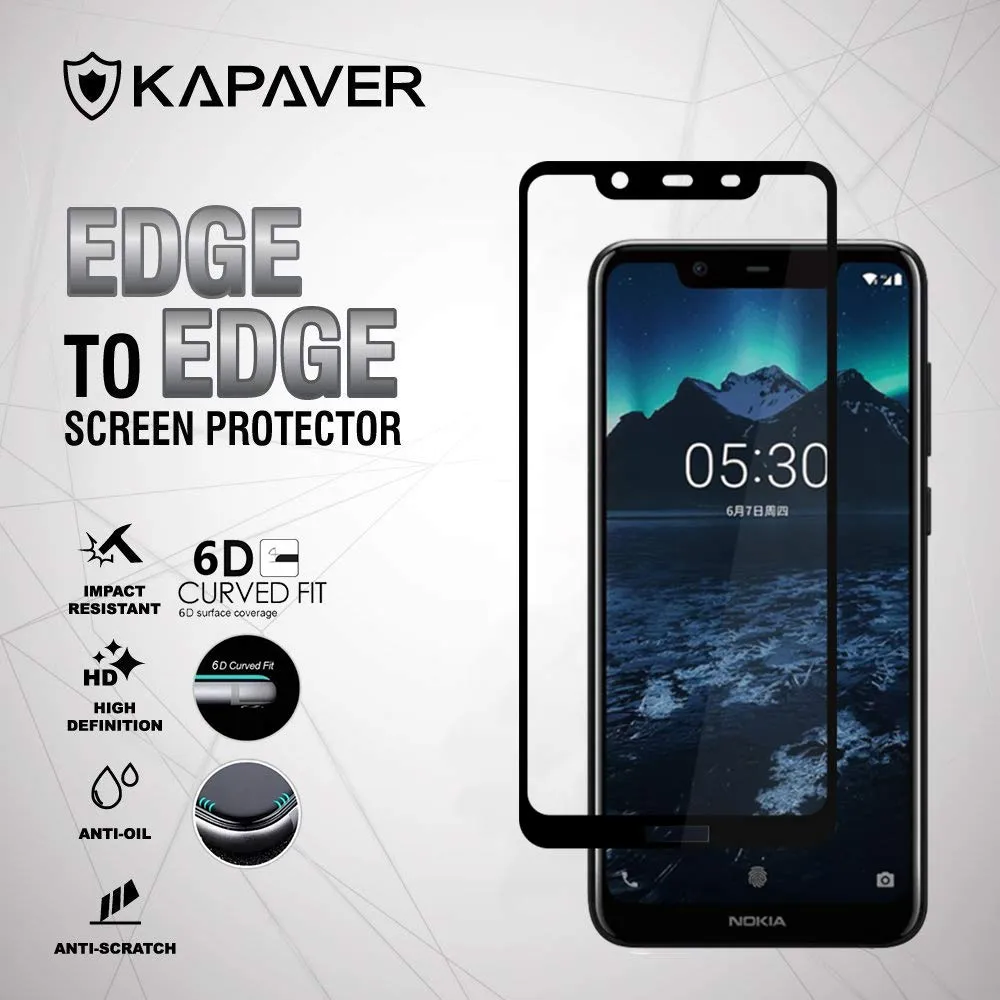 Nokia 7.1 Plus/Nokia X7 Tempered Glass Screen Protector Guard | GLaS - 1 Pack
