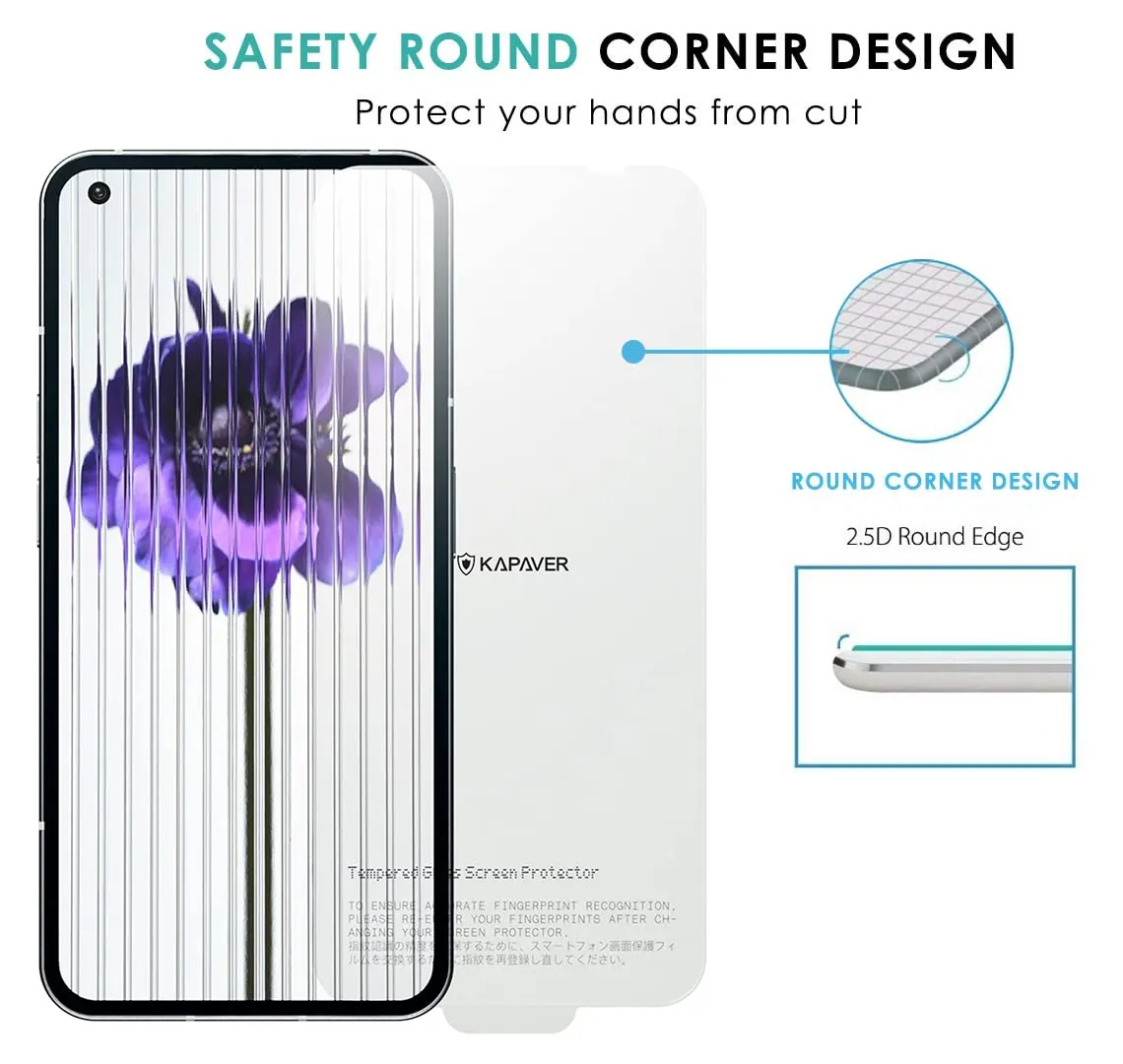Nothing Phone 1 Tempered Glass Screen Protector Guard | GLaS - 1 Pack