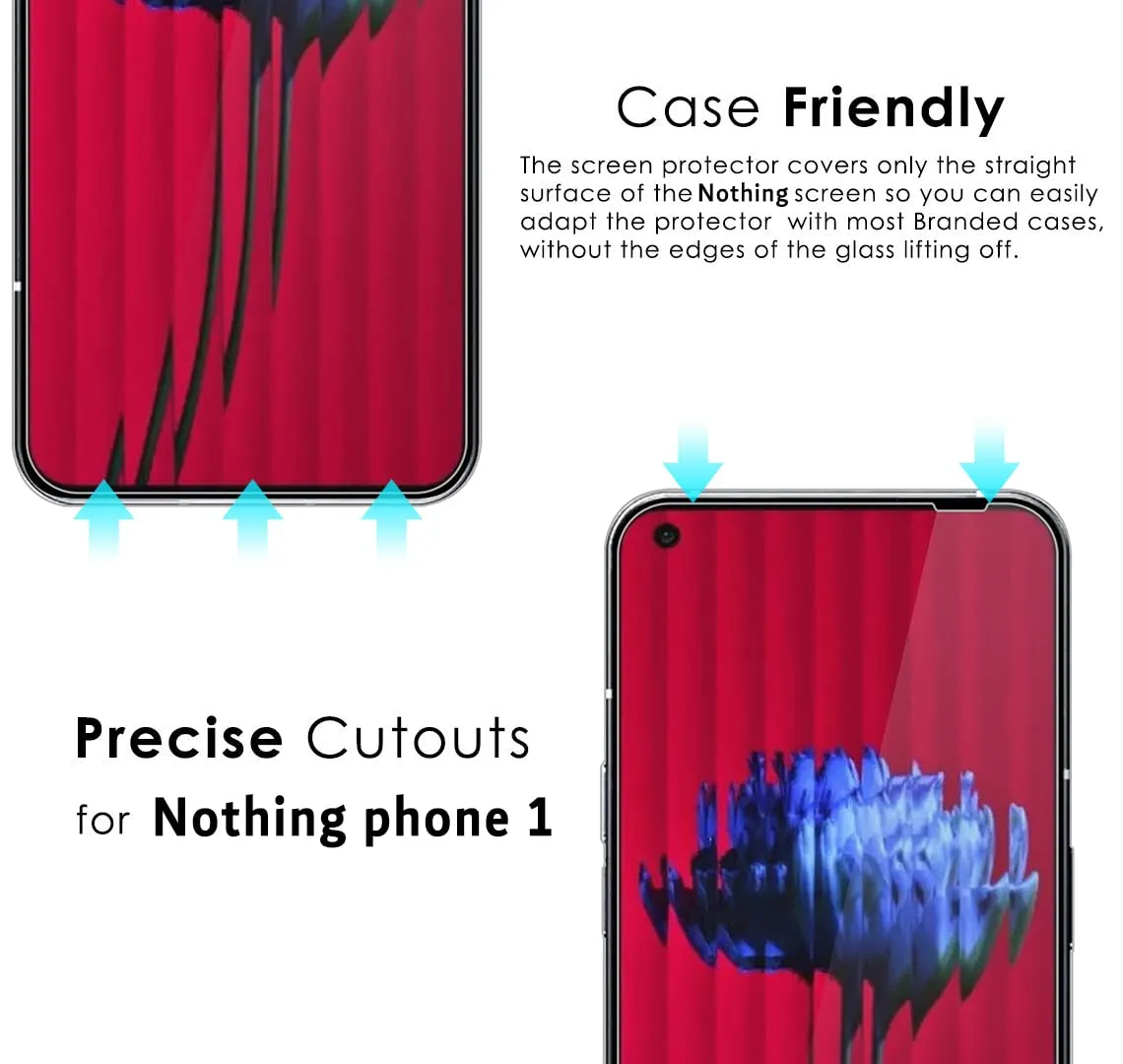 Nothing Phone 1 Tempered Glass Screen Protector Guard | GLaS - 1 Pack