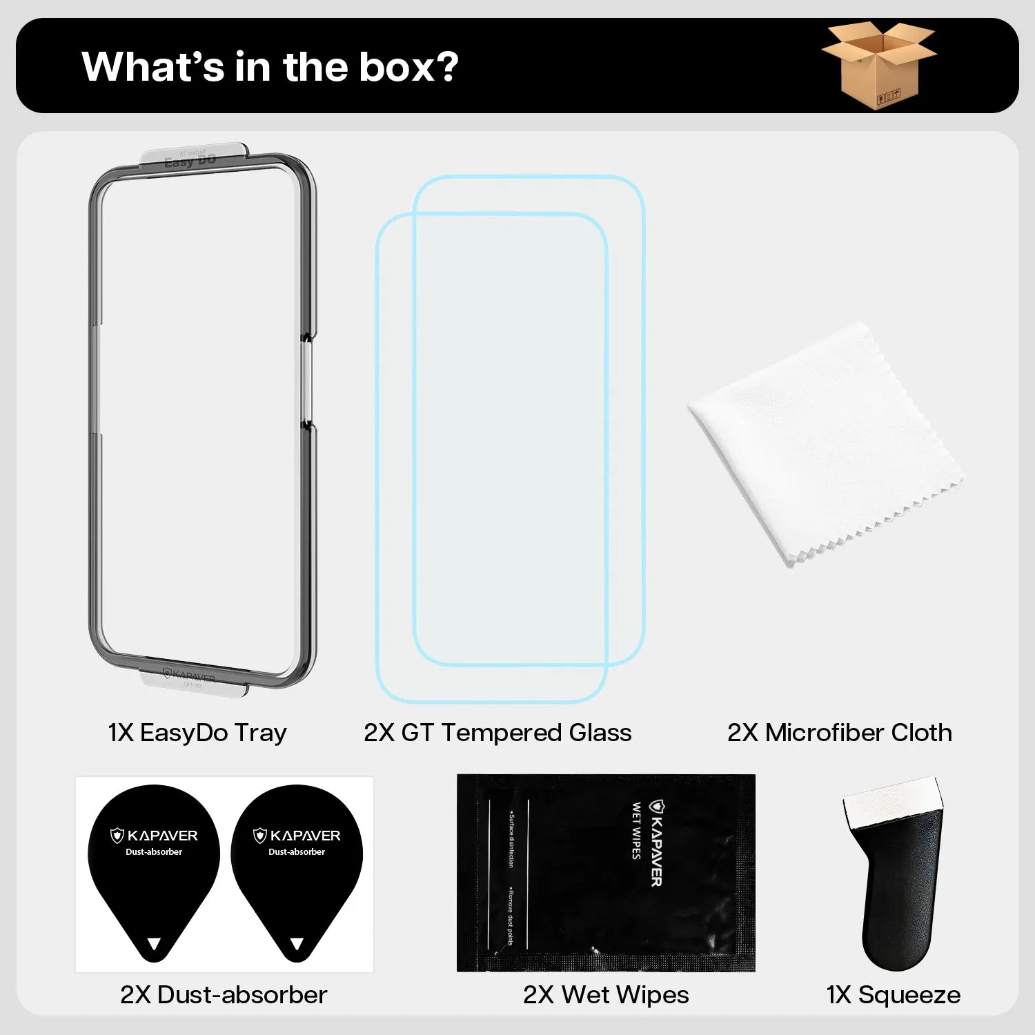 Nothing Phone 2 Tempered Glass Screen Protector Guard | Glass HD - 1 Pack (With Easy Applicator)