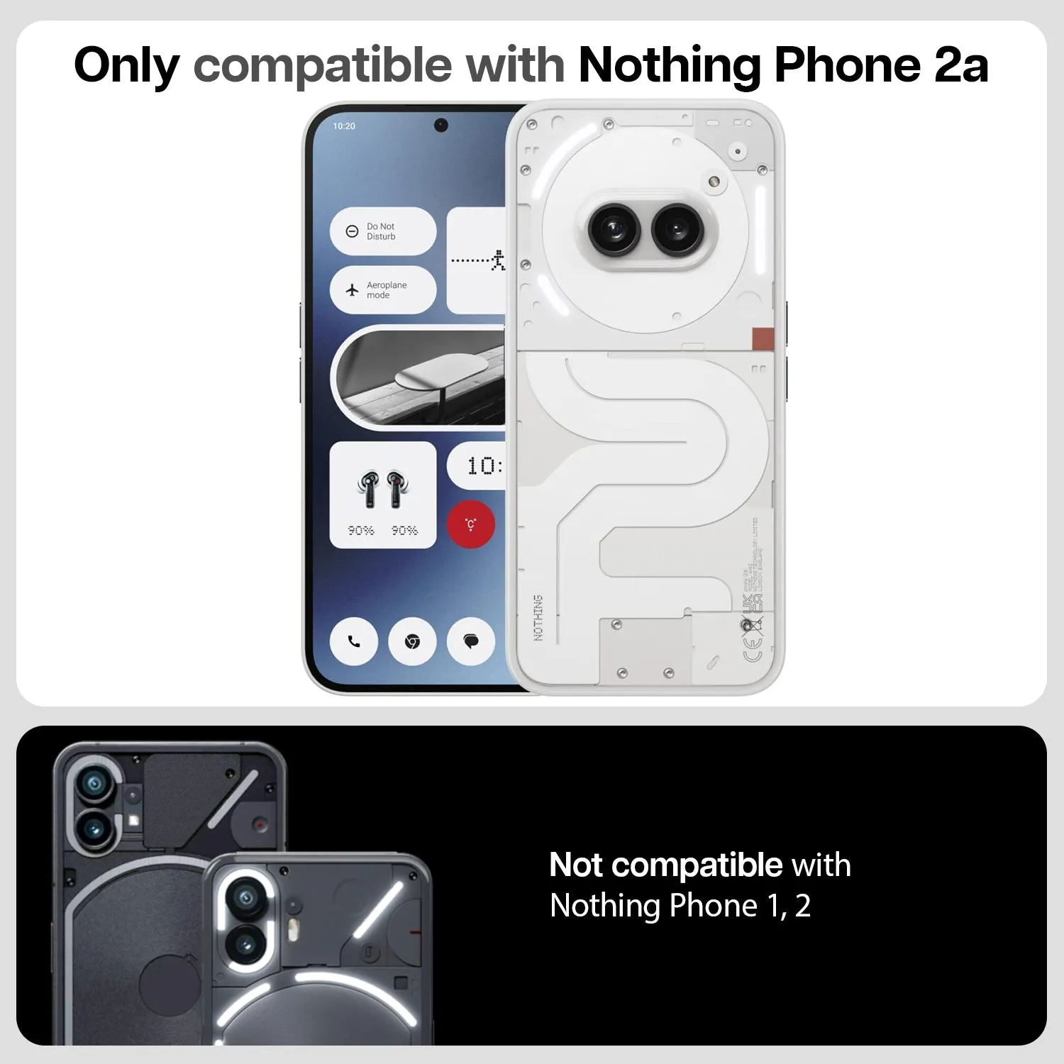 Nothing Phone 2A / 2A Plus Tempered Glass Screen Protector Guard | Glass HD - 1 Pack