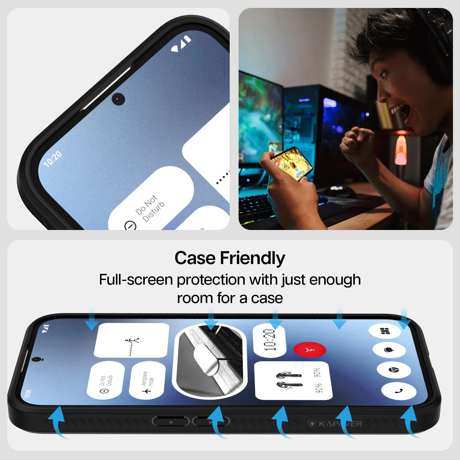 Nothing Phone 2A / 2A Plus Tempered Glass Screen Protector Guard | Glass HD - 1 Pack