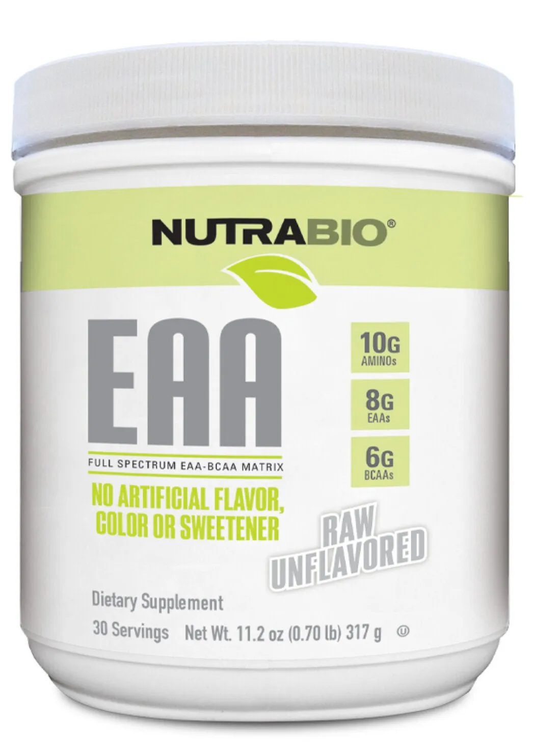 NutraBio- EAA Raw Unflavored 30 Servings