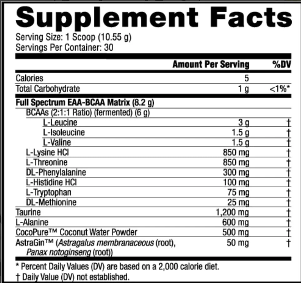 NutraBio- EAA Raw Unflavored 30 Servings