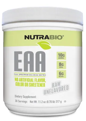 NutraBio- EAA Raw Unflavored 30 Servings