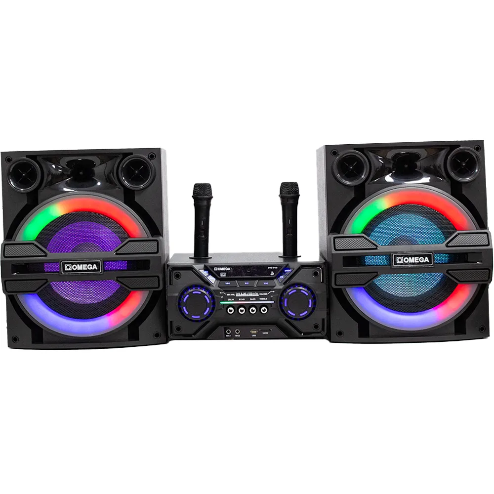 Omega Professional Home Theatre Speaker System with Mics [DVD-5133]