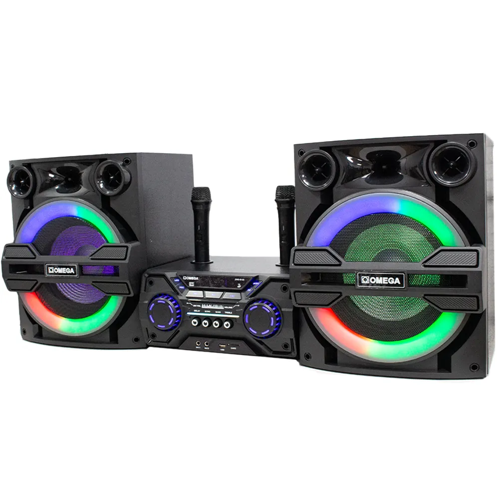 Omega Professional Home Theatre Speaker System with Mics [DVD-5133]