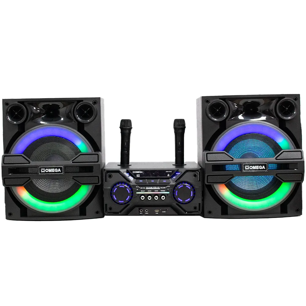 Omega Professional Home Theatre Speaker System with Mics [DVD-5133]