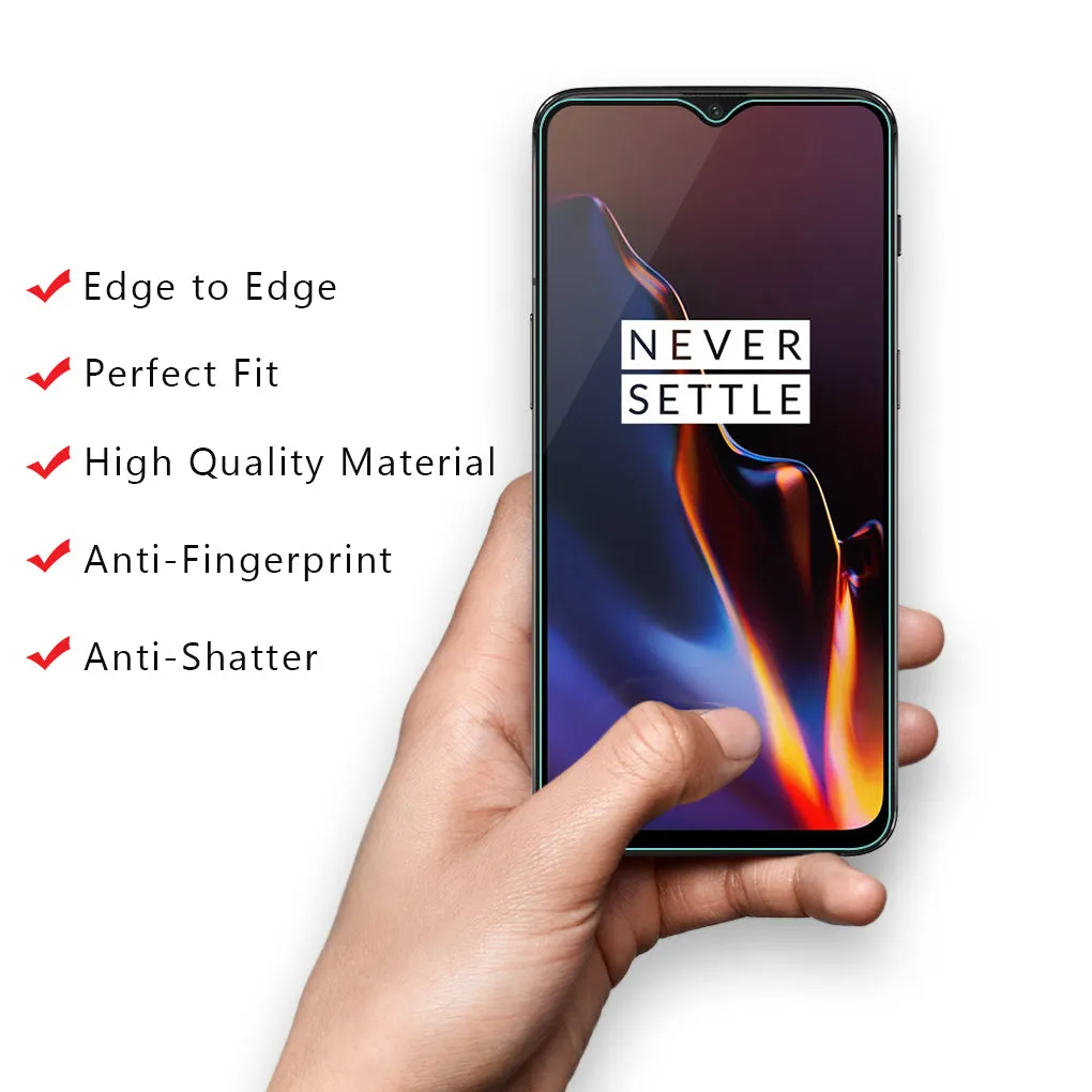 OnePlus 6T / OnePlus 7 Tempered Glass Screen Protector Guard | EDGE TO EDGE - 1 Pack