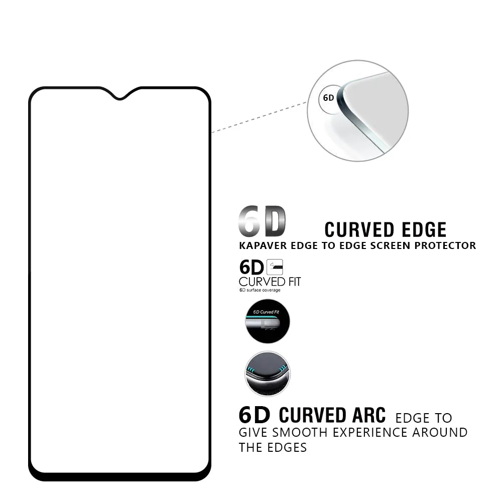 OnePlus 6T / OnePlus 7 Tempered Glass Screen Protector Guard | EDGE TO EDGE - 1 Pack