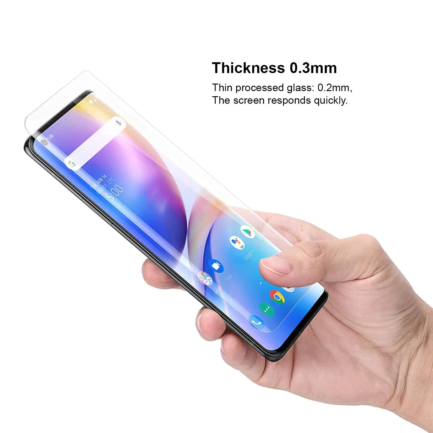 OnePlus 8 Tempered Glass Screen Protector Guard | GLaS - 1 Pack