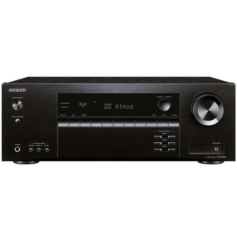 Onkyo TX-SR393 - 5.2 Channel Dolby Atmos Home Theatre Amplifier