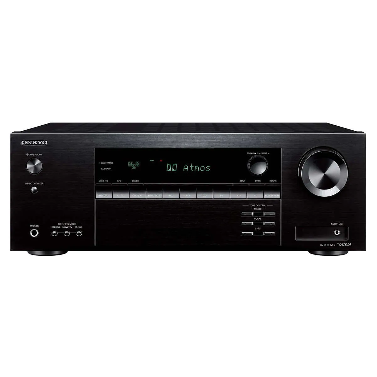 Onkyo TX-SR393 80W 5.2-Channel AV Receiver with Dolby Atmos