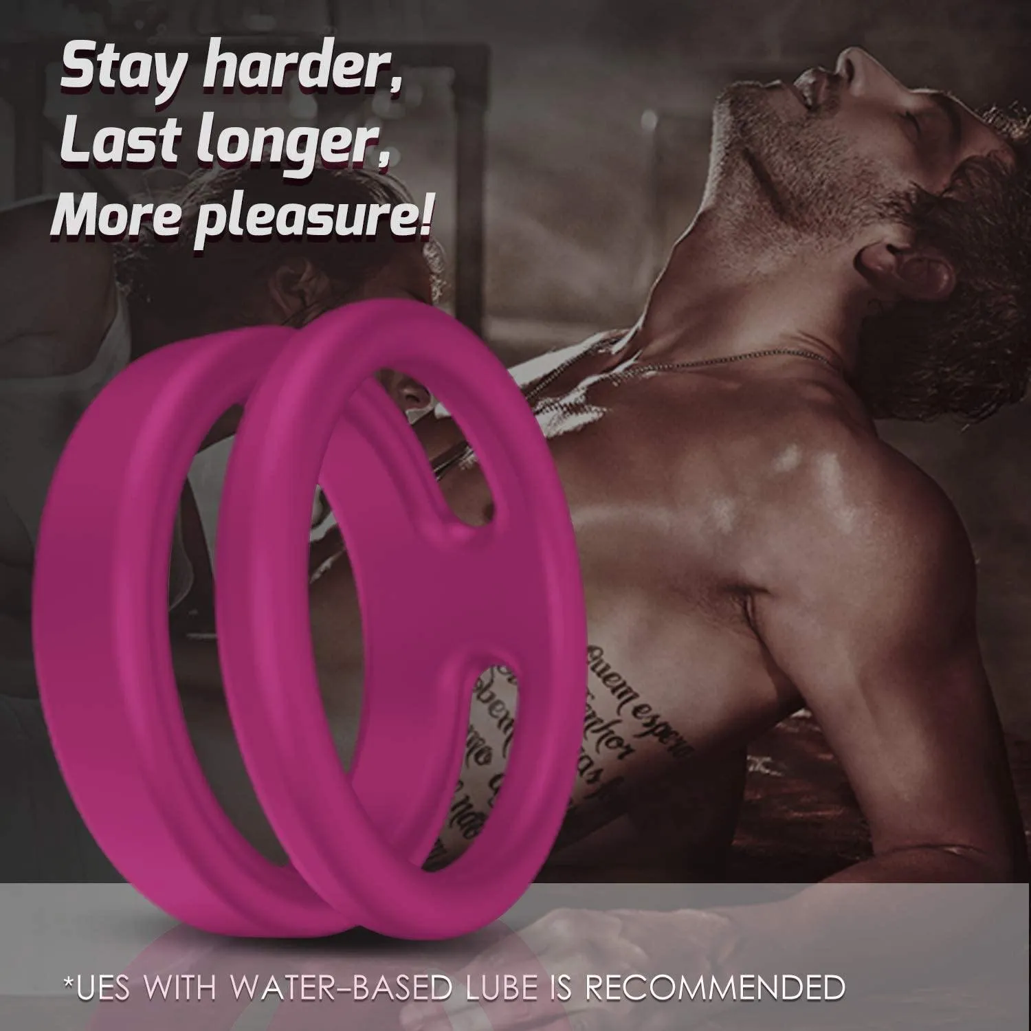 PHANXY Silicone Dual Penis Ring 118-4