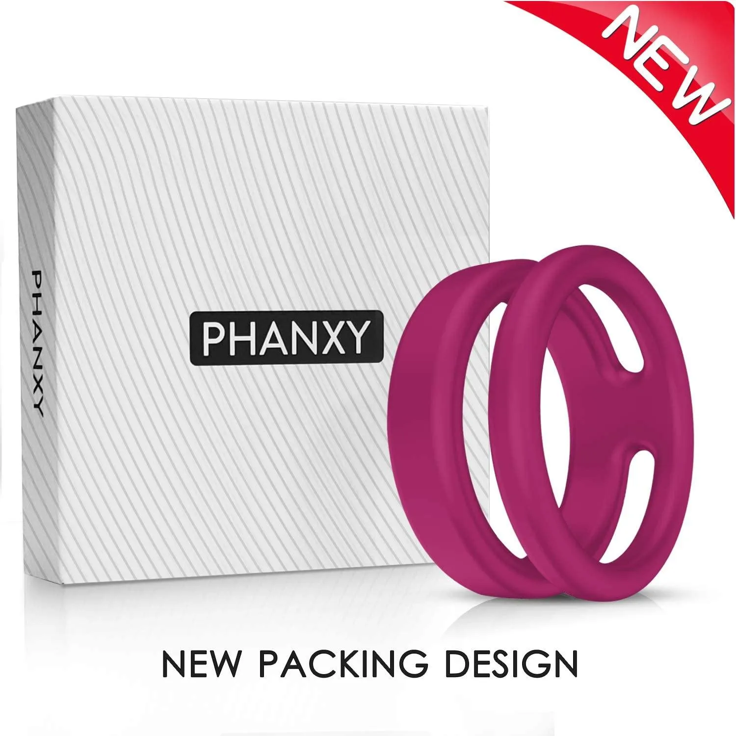 PHANXY Silicone Dual Penis Ring 118-4