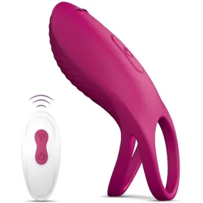 PHANXY Adjustable Double Ring Vibrating Penis Ring - Enhanced Pleasure Cock Ring for Maximum Comfort and Stimulation