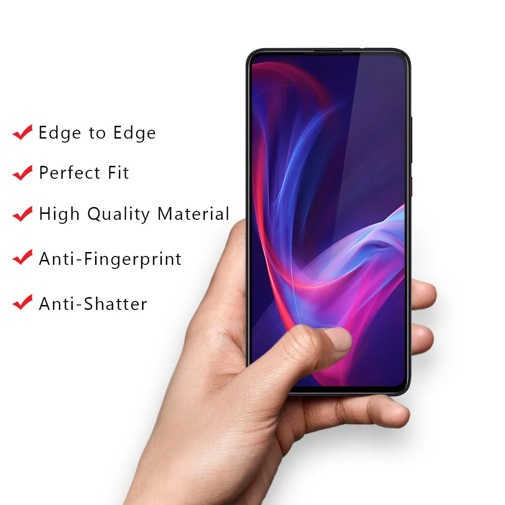 Redmi k20 / Redmi k20 Pro Tempered Glass Screen Protector Guard | EDGE TO EDGE - 1 Pack
