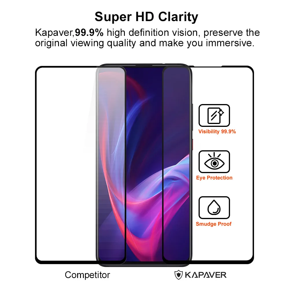 Redmi k20 / Redmi k20 Pro Tempered Glass Screen Protector Guard | EDGE TO EDGE - 1 Pack
