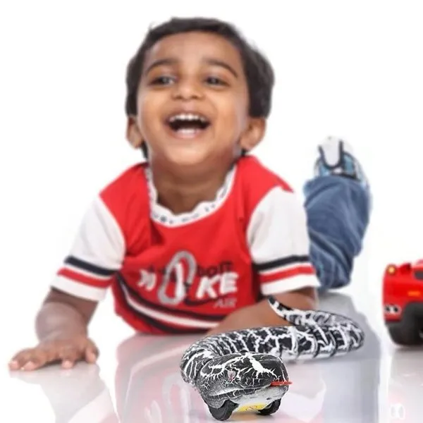 Remote Control Rechargeable Snake Toy - Simulation RC Snake with Egg Shaped Remote Controller