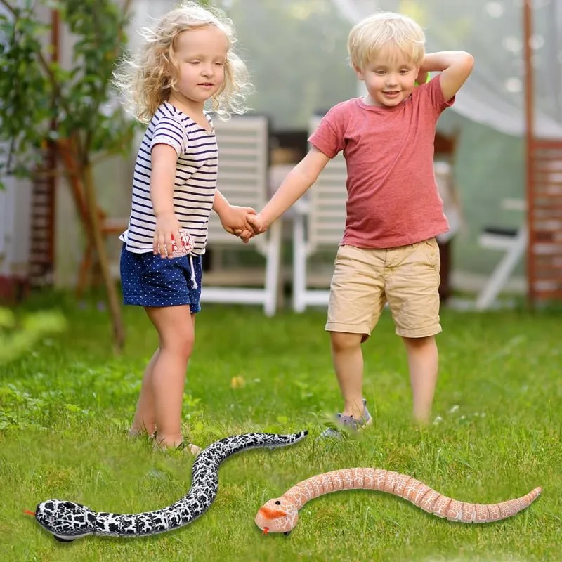 Remote Control Rechargeable Snake Toy - Simulation RC Snake with Egg Shaped Remote Controller