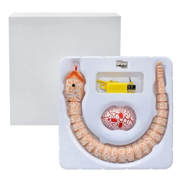 Remote Control Rechargeable Snake Toy - Simulation RC Snake with Egg Shaped Remote Controller