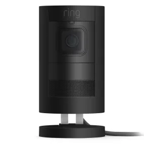 Ring Stick Up Cam Elite X with PoE Adapter (Black)