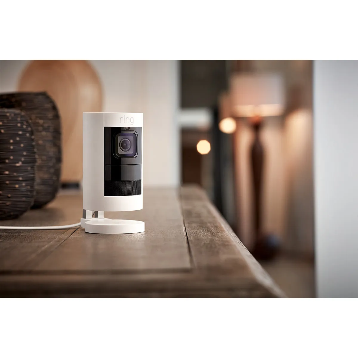 Ring Stick Up Cam Elite X with PoE Adapter (White)