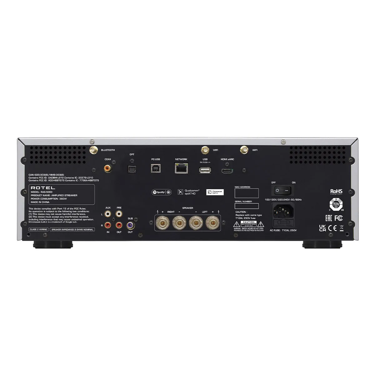 Rotel RAS-5000 Integrated Network Streamer (Black)