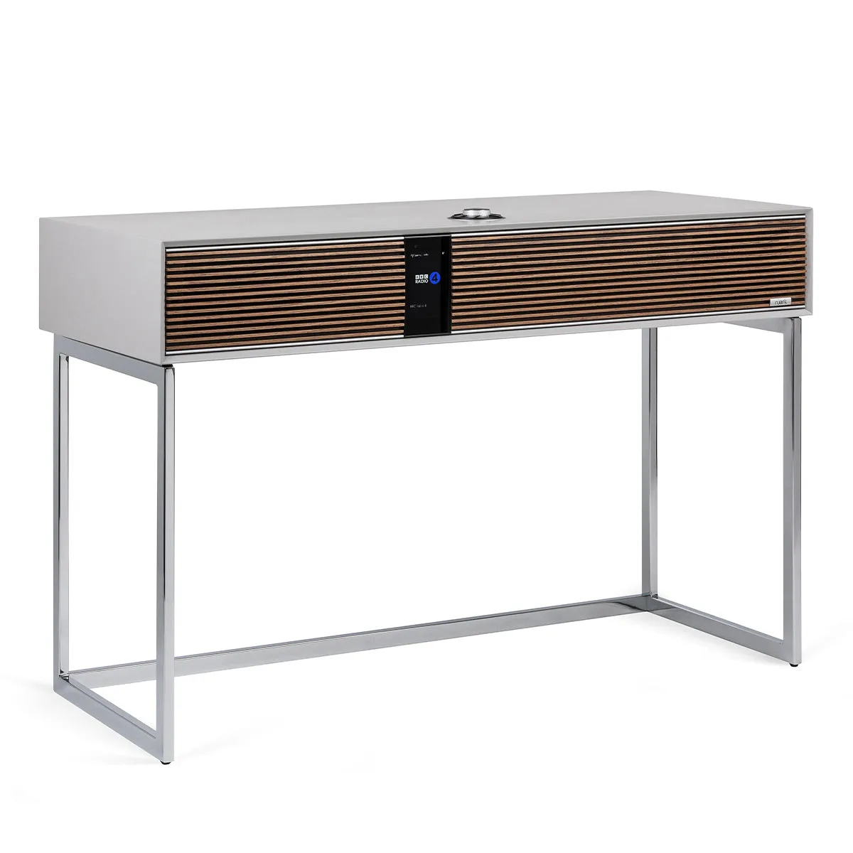 Ruark Audio R810 High Fidelity Radiogram (Soft Gray/Walnut) with Adjustable TV Mount