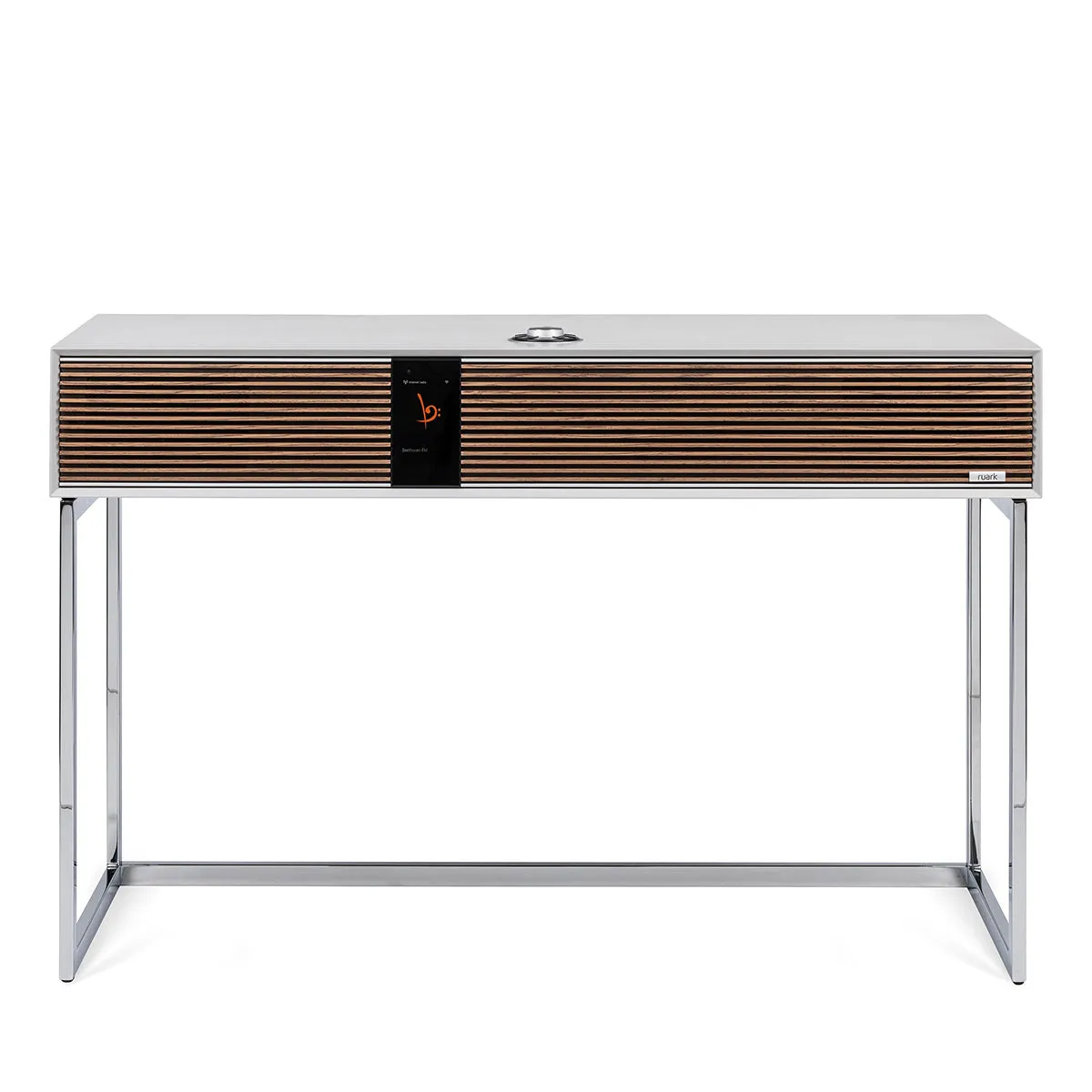 Ruark Audio R810 High Fidelity Radiogram (Soft Gray/Walnut) with Adjustable TV Mount
