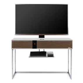 Ruark Audio R810 High Fidelity Radiogram (Soft Gray/Walnut) with Adjustable TV Mount