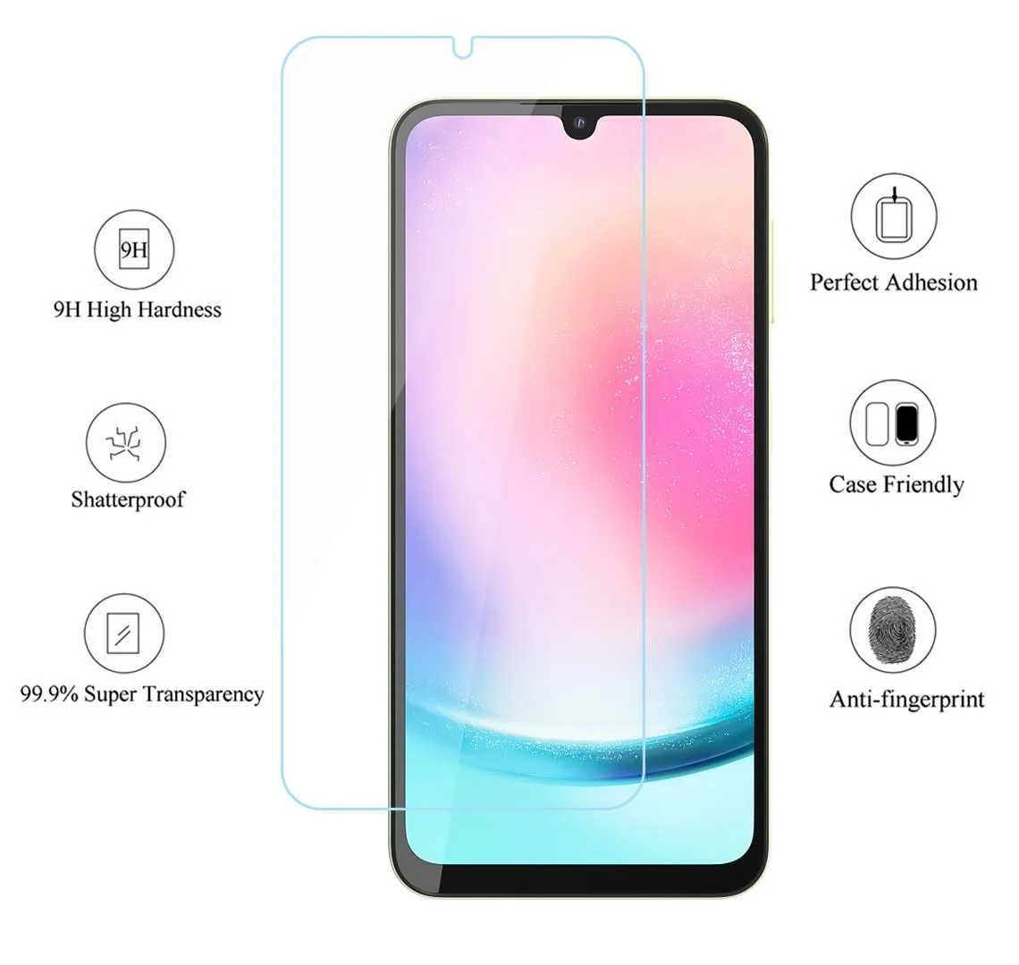 Samsung Galaxy A24 Tempered Screen Protector GLaS HD - 2 Pack