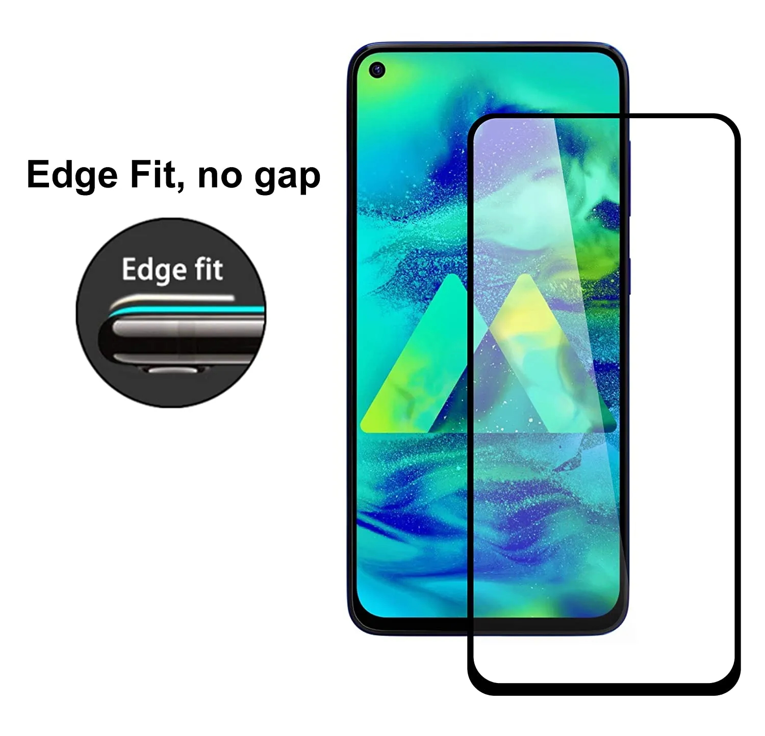 Samsung Galaxy M40 / A60 Tempered Glass Screen Protector Guard | GLaS - 1 Pack