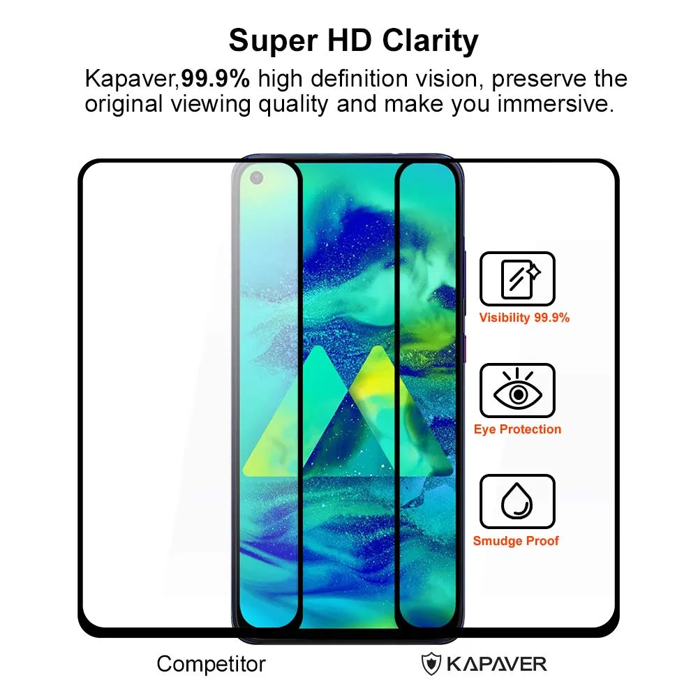 Samsung Galaxy M40 / A60 Tempered Glass Screen Protector Guard | GLaS - 1 Pack