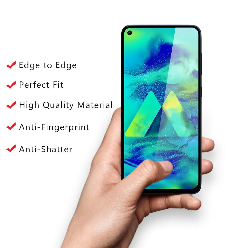 Samsung Galaxy M40 / A60 Tempered Glass Screen Protector Guard | GLaS - 1 Pack