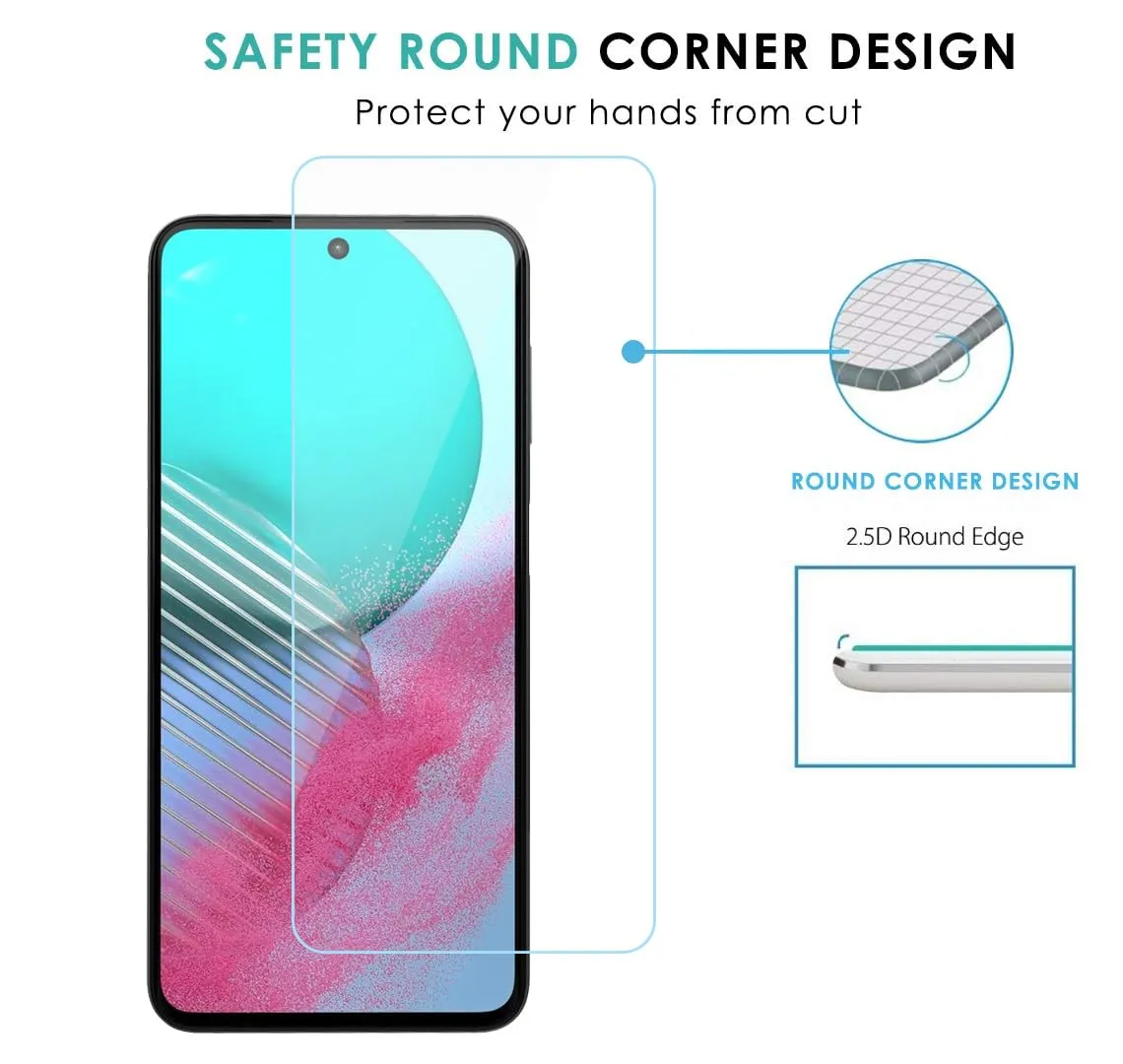 Samsung Galaxy M54 Tempered and Screen Protector Guard GLaS HD - 2 Pack