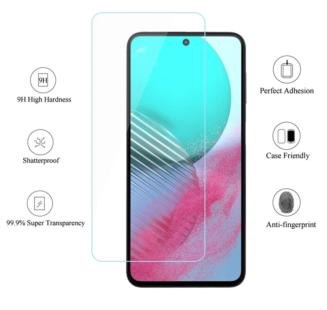 Samsung Galaxy M54 Tempered and Screen Protector Guard GLaS HD - 2 Pack