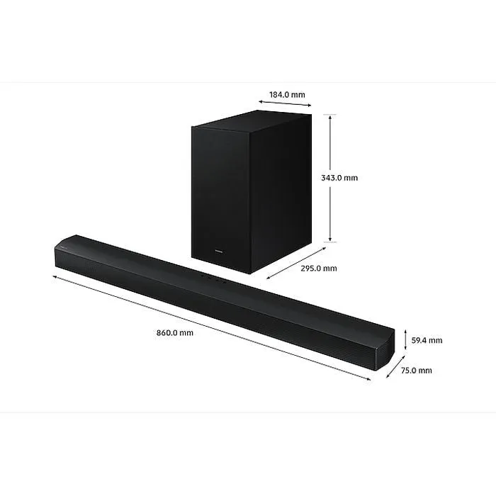 SAMSUNG HW-B650D/XM Soundbar 3.1CH B-Series Dolby Audio With Sub Woofer
