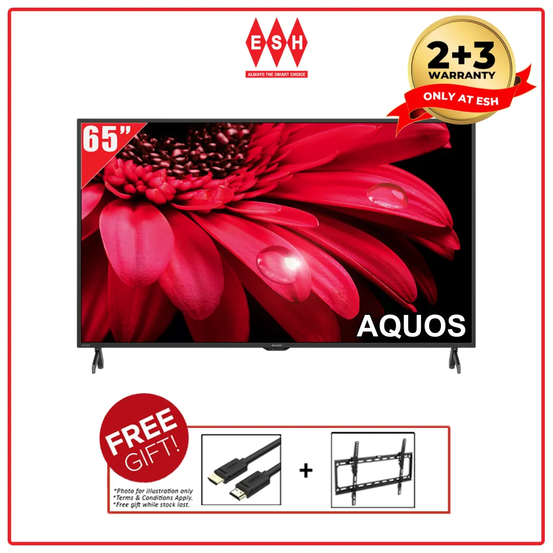Sharp 4TC65FL1X 65 Inch AQUOS 4K UHD Google TV