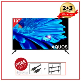 Sharp 4TC75FK1X 75 Inch AQUOS 4K UHD Google TV