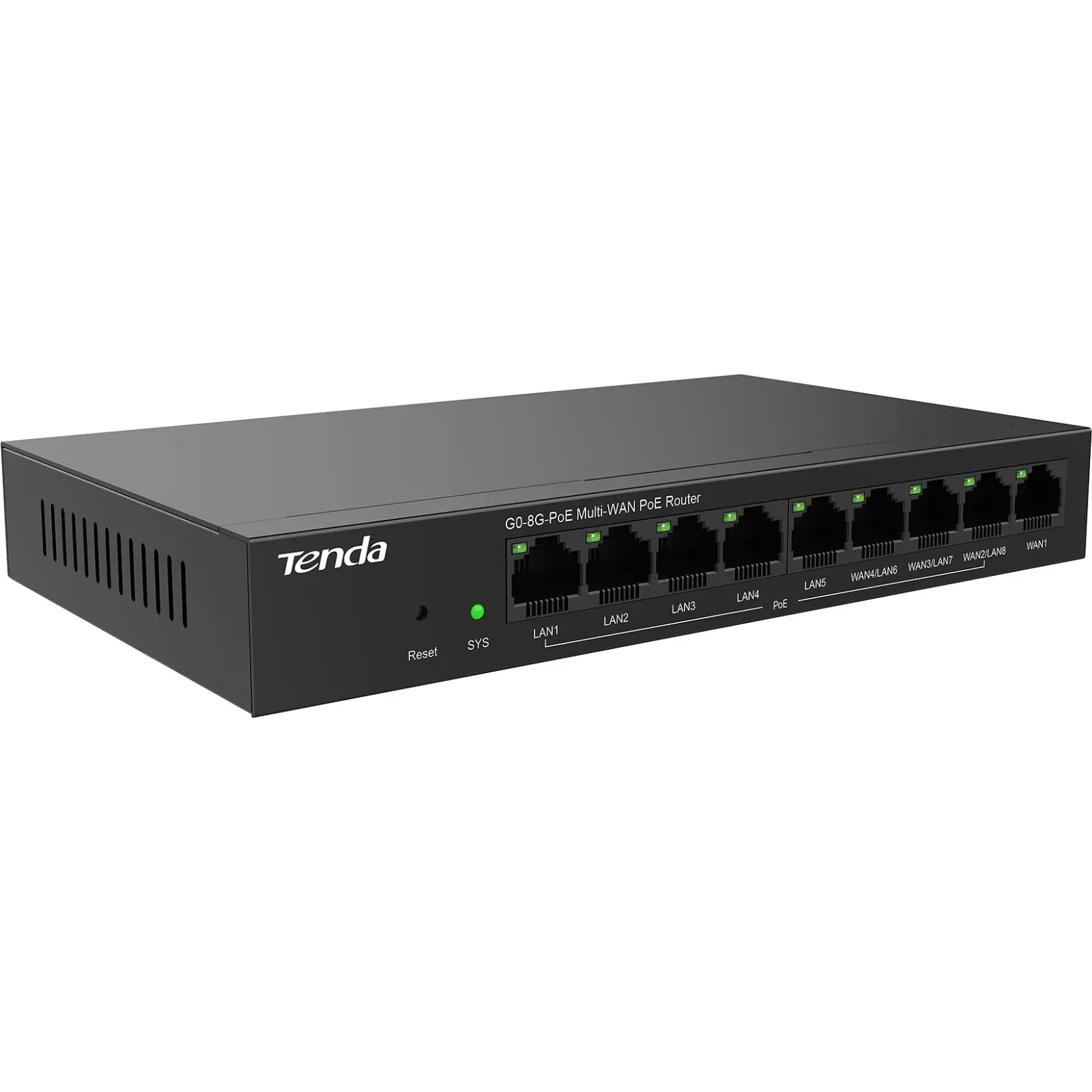 Tenda G0-8G-PoE 9 Port Gigabit Ethernet Router