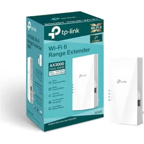 TP-Link Mesh WiFi 6 Booster, Ultraxtend WiFi Range Extender with 1 Gigabit Port, AX3000 Mbps Internet Booster, 5GHz, App Control Easy Setup, UK Plug (RE700X)