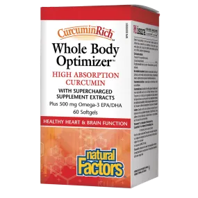 Whole Body Optimizer High Absorption Curcumin, CurcuminRich™ Softgels