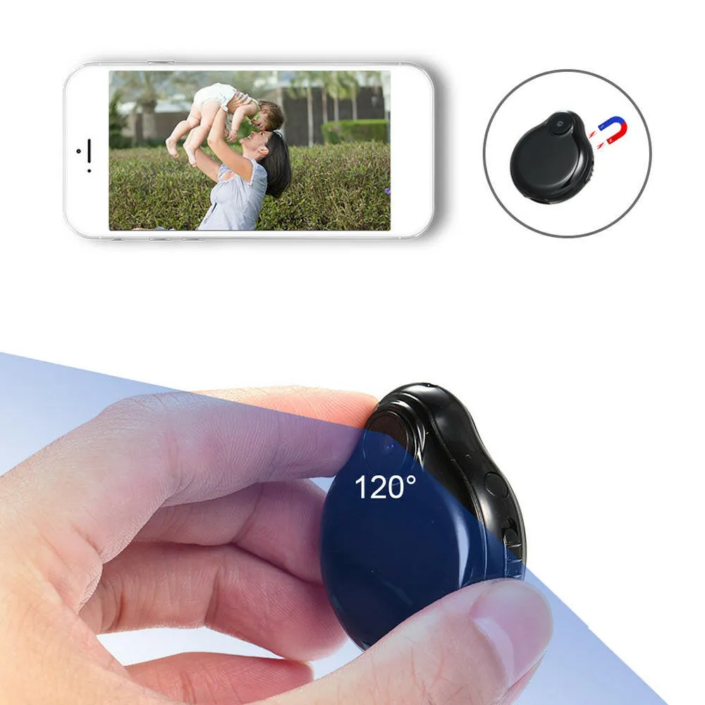 WiFi Mini Camera Wearable Small Cam Full 1080P Infrared Night Version Camcorder