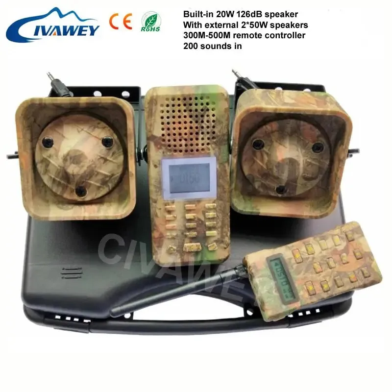 With Remote Controller 50w Hunting Duck Goose Crow Calls Hunting Bird Sound MP3 Player Hunting Decoy Timer on Off