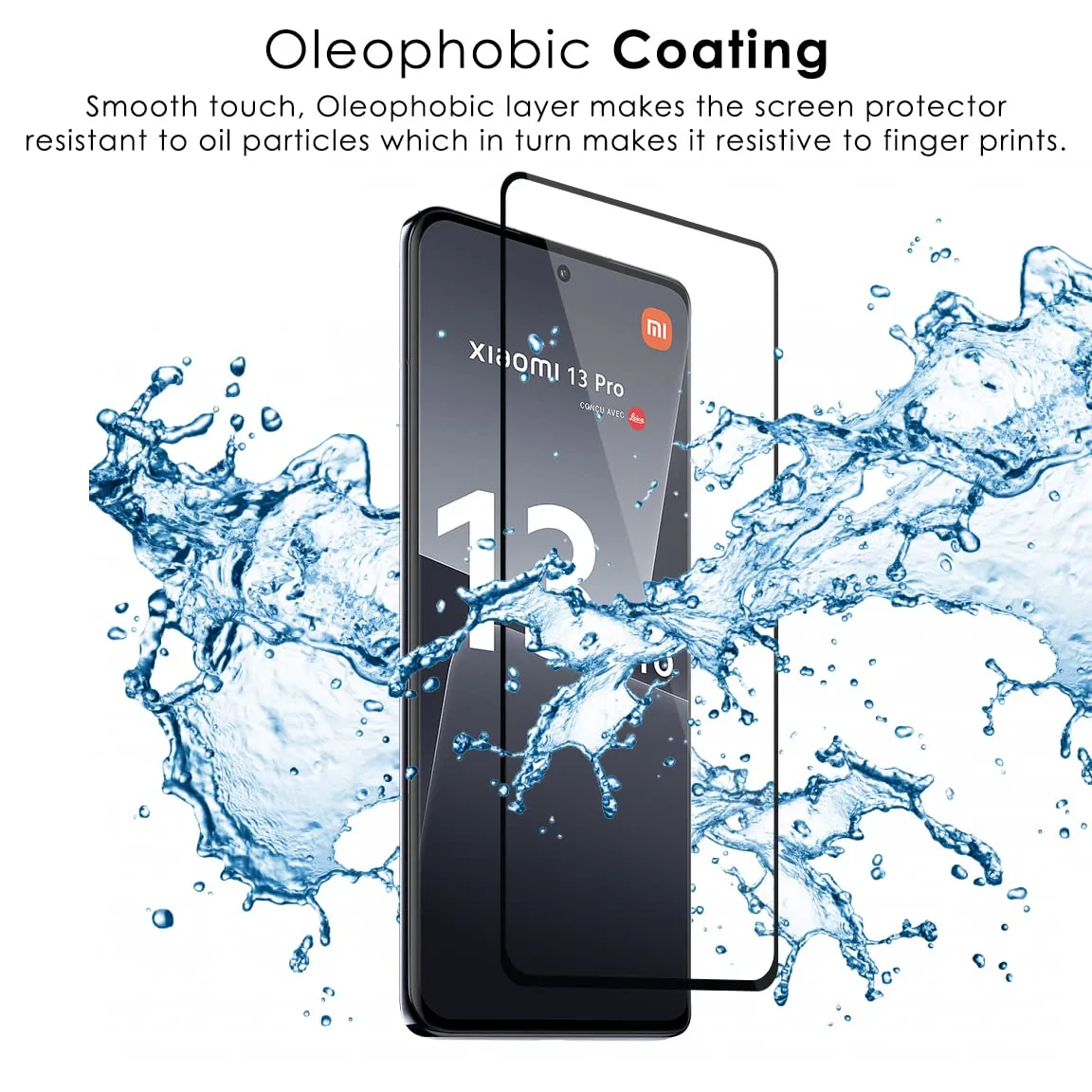 Xiaomi 13 Pro Tempered Glass Screen Protector Guard | EDGE TO EDGE - 1 Pack