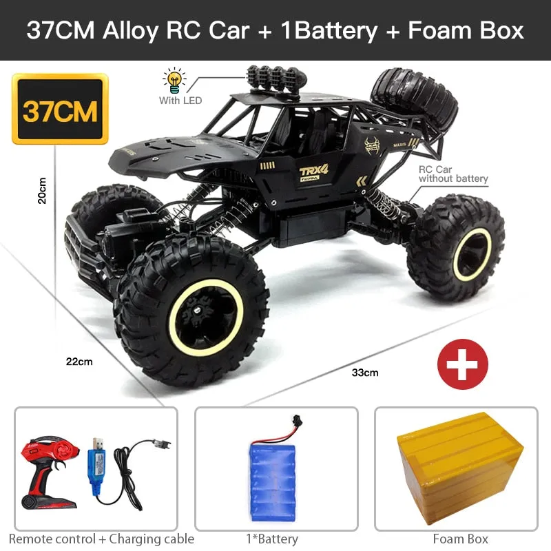 ZWN 1:12 / 1:16 4WD RC Car With LED Lights 2.4G Radio Remote Control Cars Buggy Off-Road Control Trucks Toys
